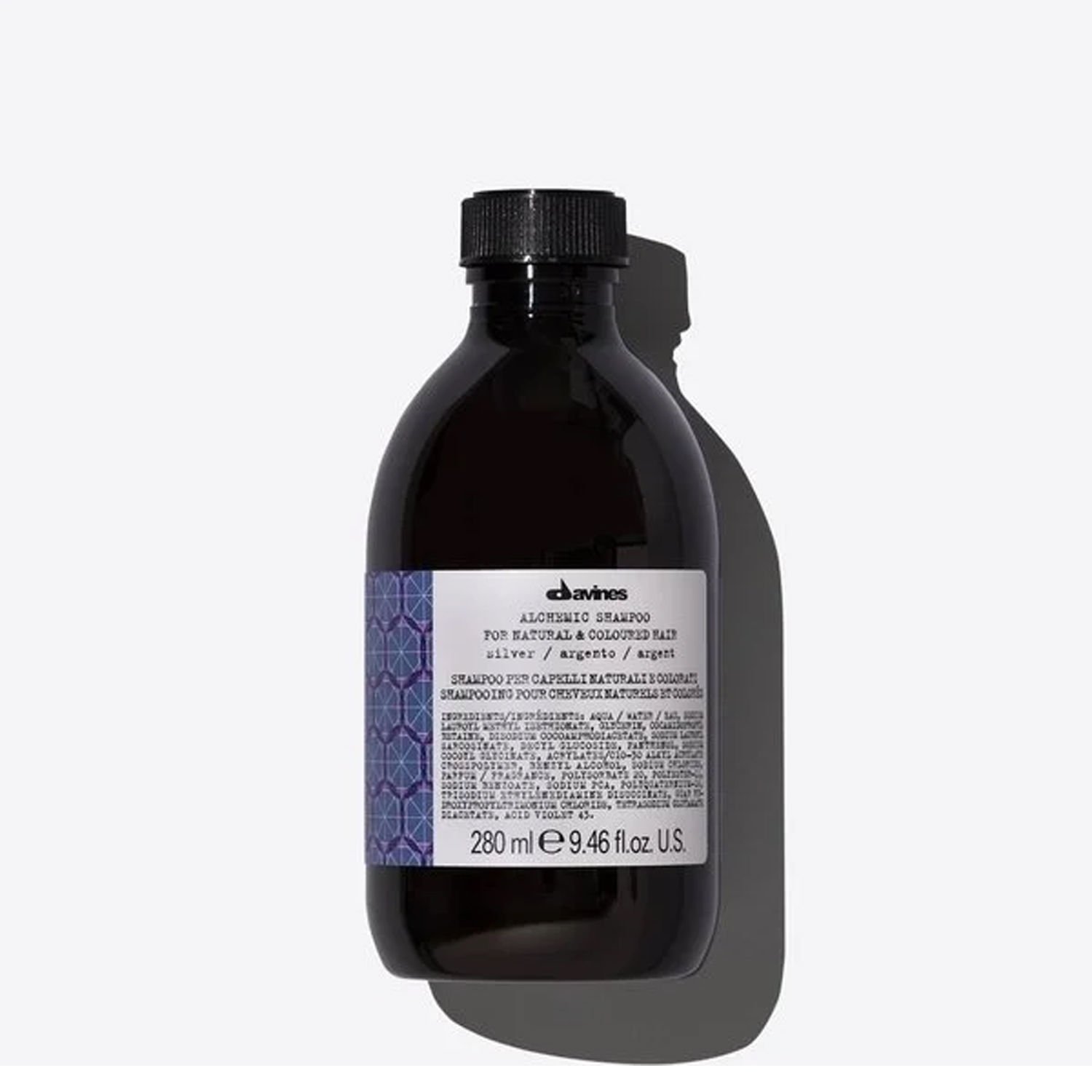 Davines Alchemic Shampoo for Natural and Coloured Hair Silver 280 ml