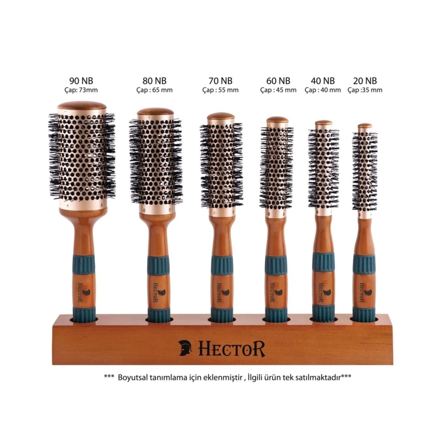 Hector Saç Fırçası 40 mm